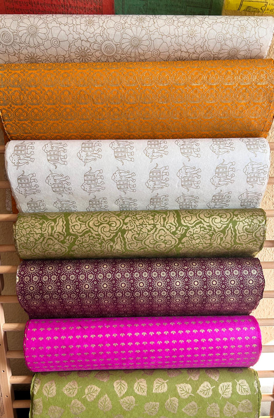 Loktapapier aus Nepal – Handgeschöpftes Papier mit Muster