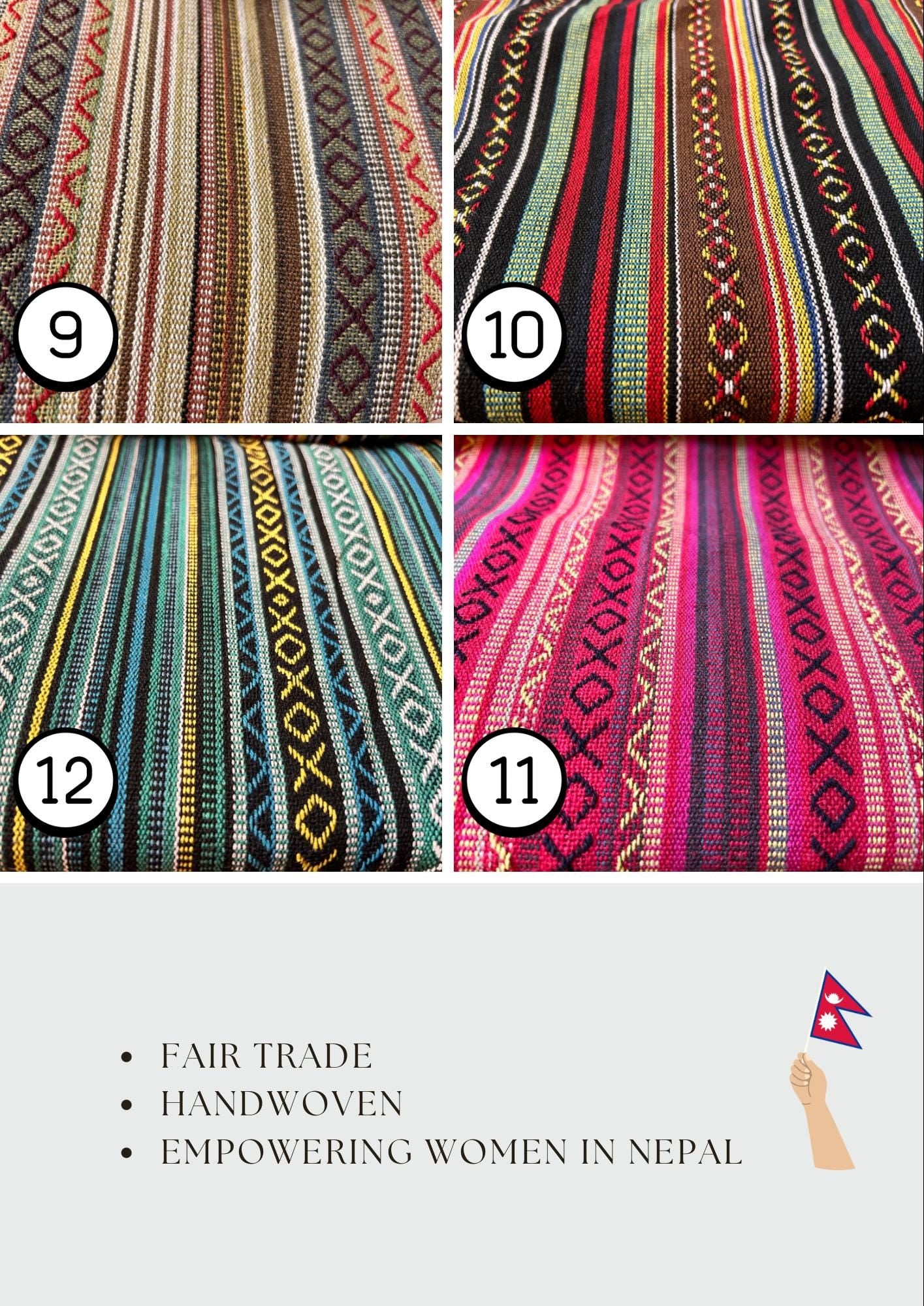 Baumwollstoff Gheri | Handgewebt