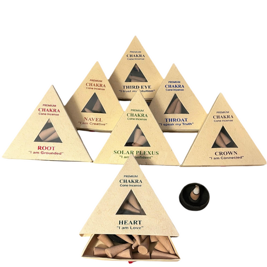 Räucherkegel Chakra | 7 Sorten