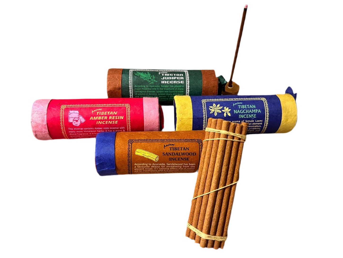 Tibetische Dhoop Räucherstäbchen | 12 Sorten