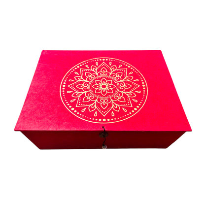 Geschenkbox Mandala | handgeschöpftes Lokta-Papier