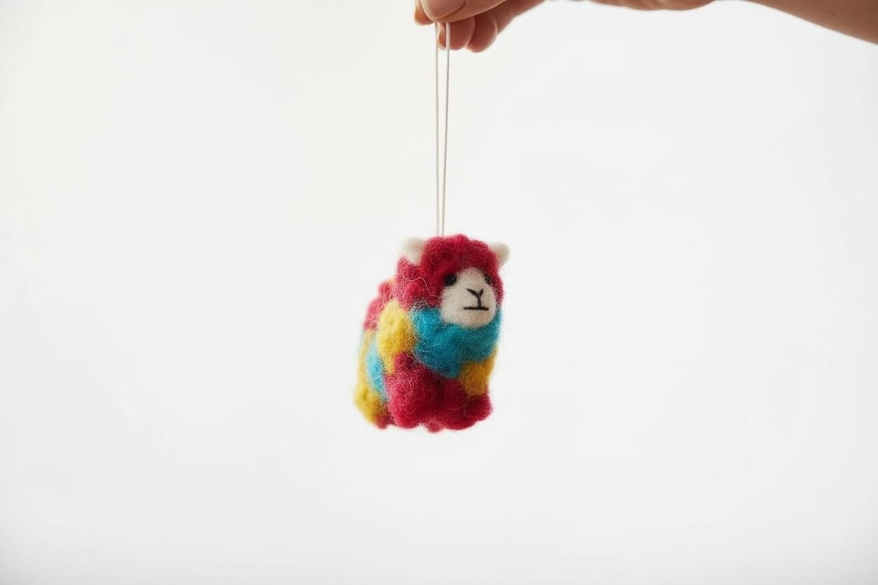 Handgefilzte Anhänger | 100 % Wolle