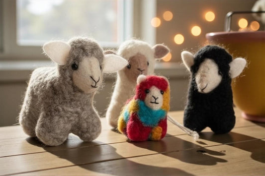 Handgefilzte Anhänger | 100 % Wolle