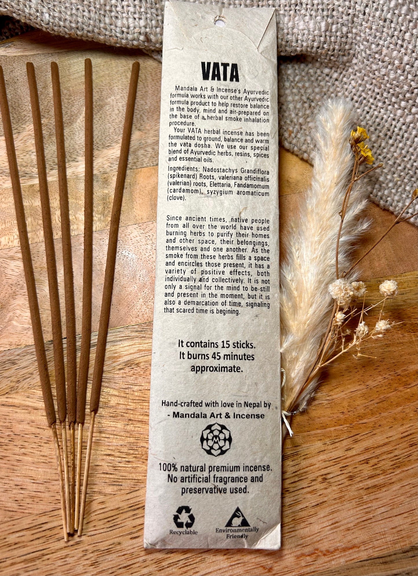 Ayurveda Räucherstäbchen | Pitta Vata Kapha