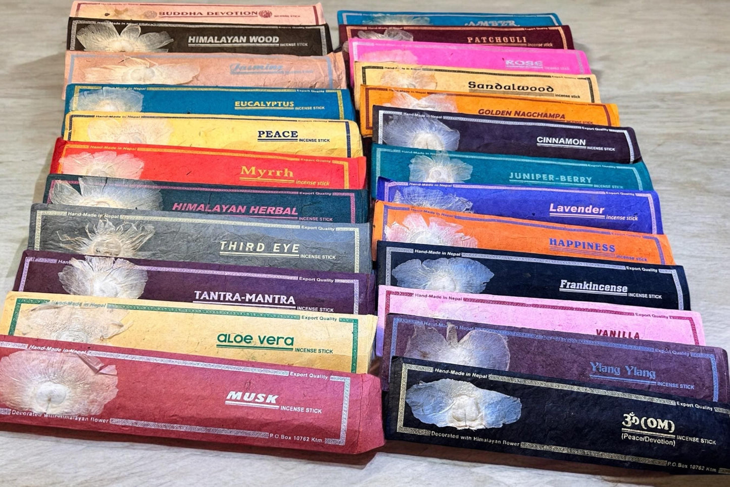 Räucherstäbchen Adventskalender – 24 handgemachte Düfte | Incense Advent Calendar | Achtsamkeit, Meditation, Geschenkidee für Weihnachten