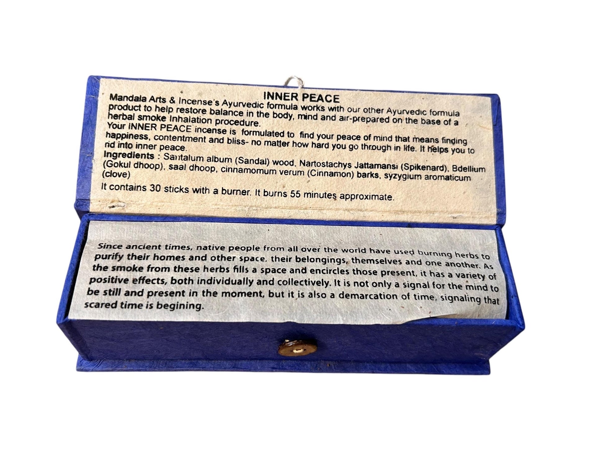 Inner Peace Räucherstäbchen | Dhoop Sticks mit Stäbchenhalter