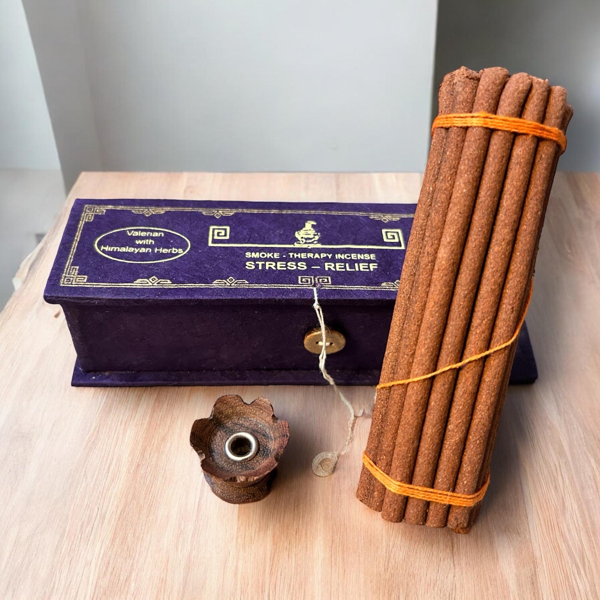 Stress Relief Räucherstäbchen | Dhoop Sticks mit Stäbchenhalter