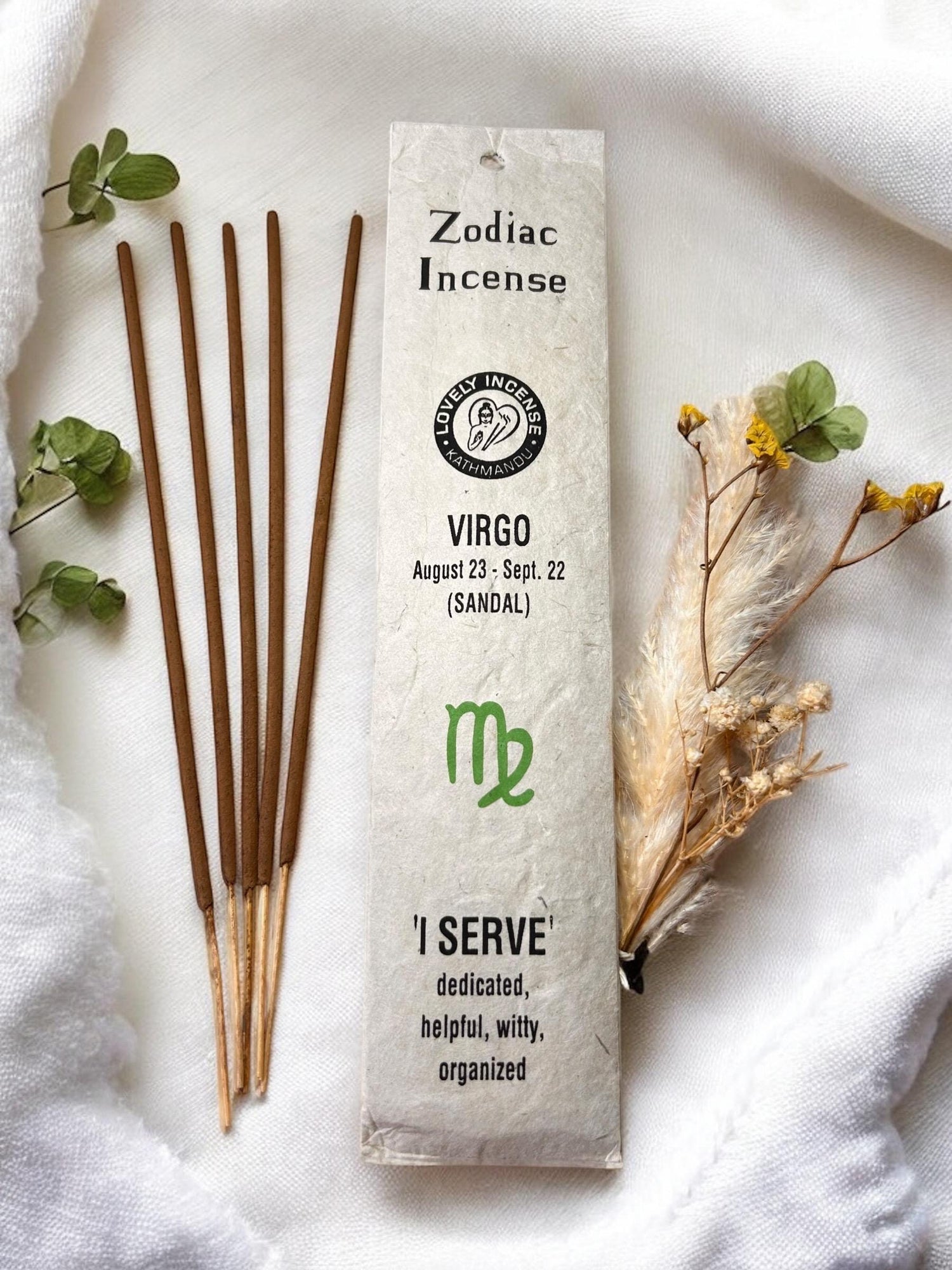 Sternzeichen Jungfrau Räucherstäbchen | Sandelholz | Sandalwood