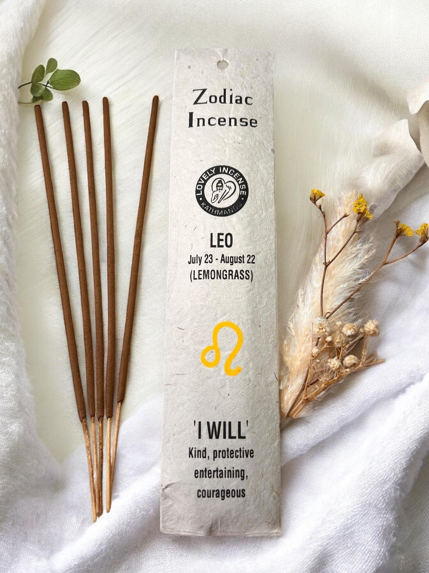 Sternzeichen Löwe Räucherstäbchen | Zitronengras | Lemongrass
