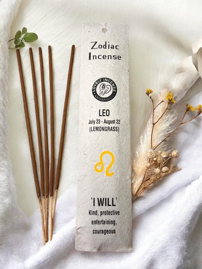 Sternzeichen Löwe Räucherstäbchen | Zitronengras | Lemongrass