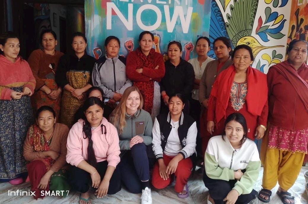 Bunte Yogatasche Sari | Handgewebt