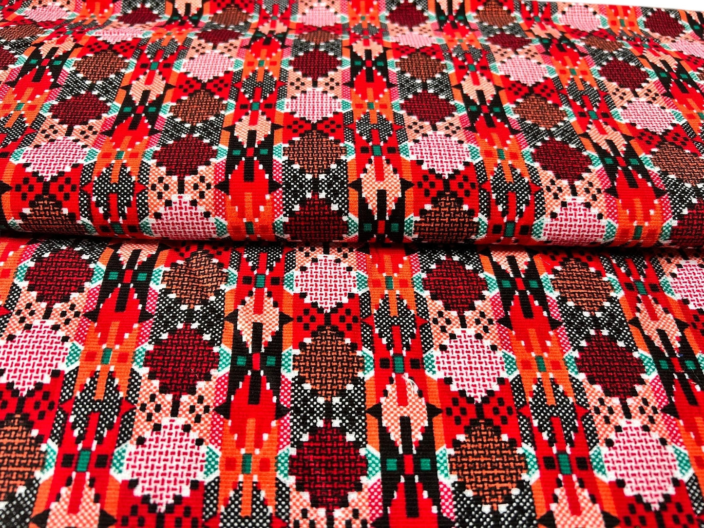 Dhaka-Stoff | Traditionelles Nepal-Muster