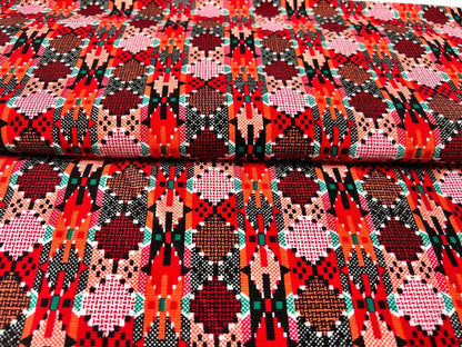 Dhaka-Stoff | Traditionelles Nepal-Muster