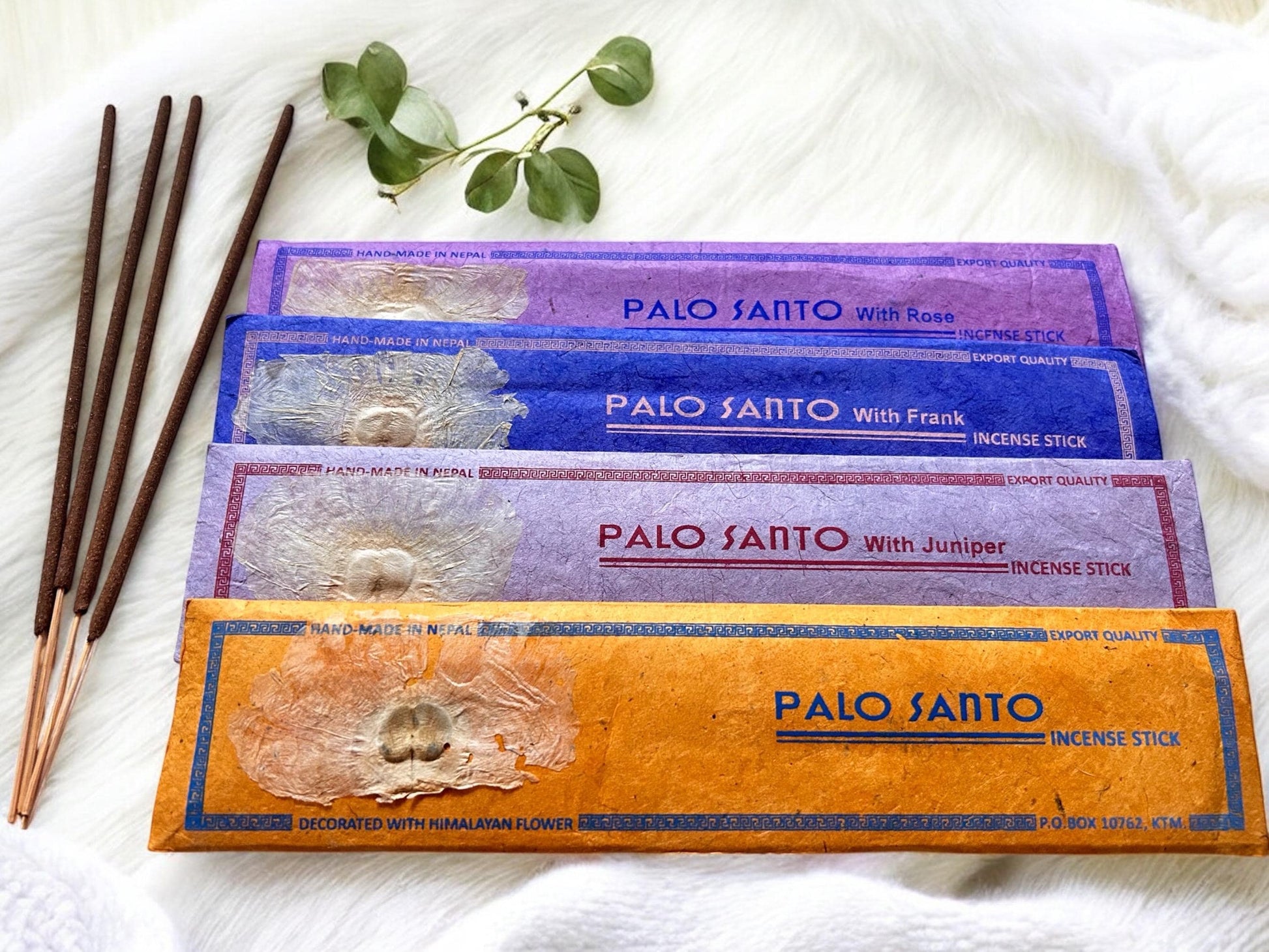 Palo Santo Räucherstäbchen | Wacholder, Weihrauch oder Rose