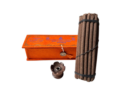 Yogi + Yogini Räucherstäbchen | Dhoop Sticks mit Stäbchenhalter