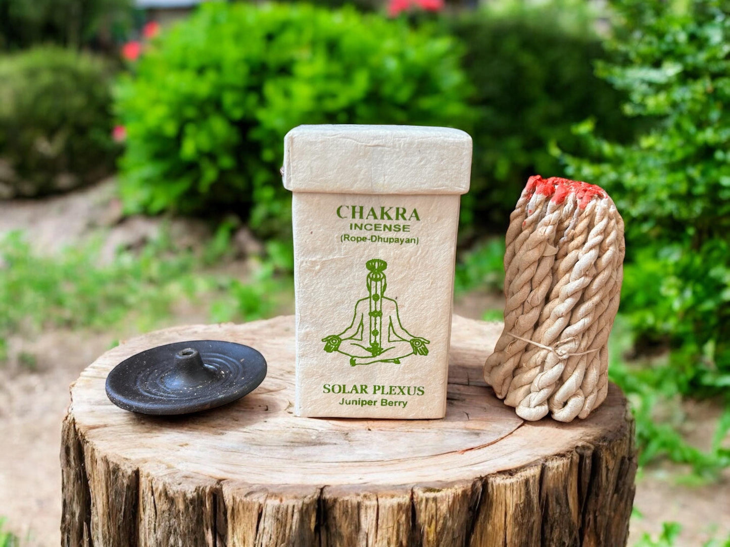 Räucherschnüre Set - Chakra - 7 Sorten + Keramikhalter