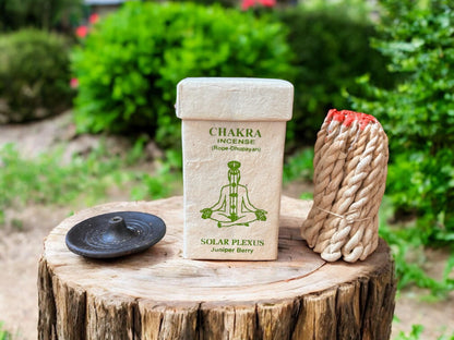 Räucherschnüre Set - Chakra - 7 Sorten + Keramikhalter