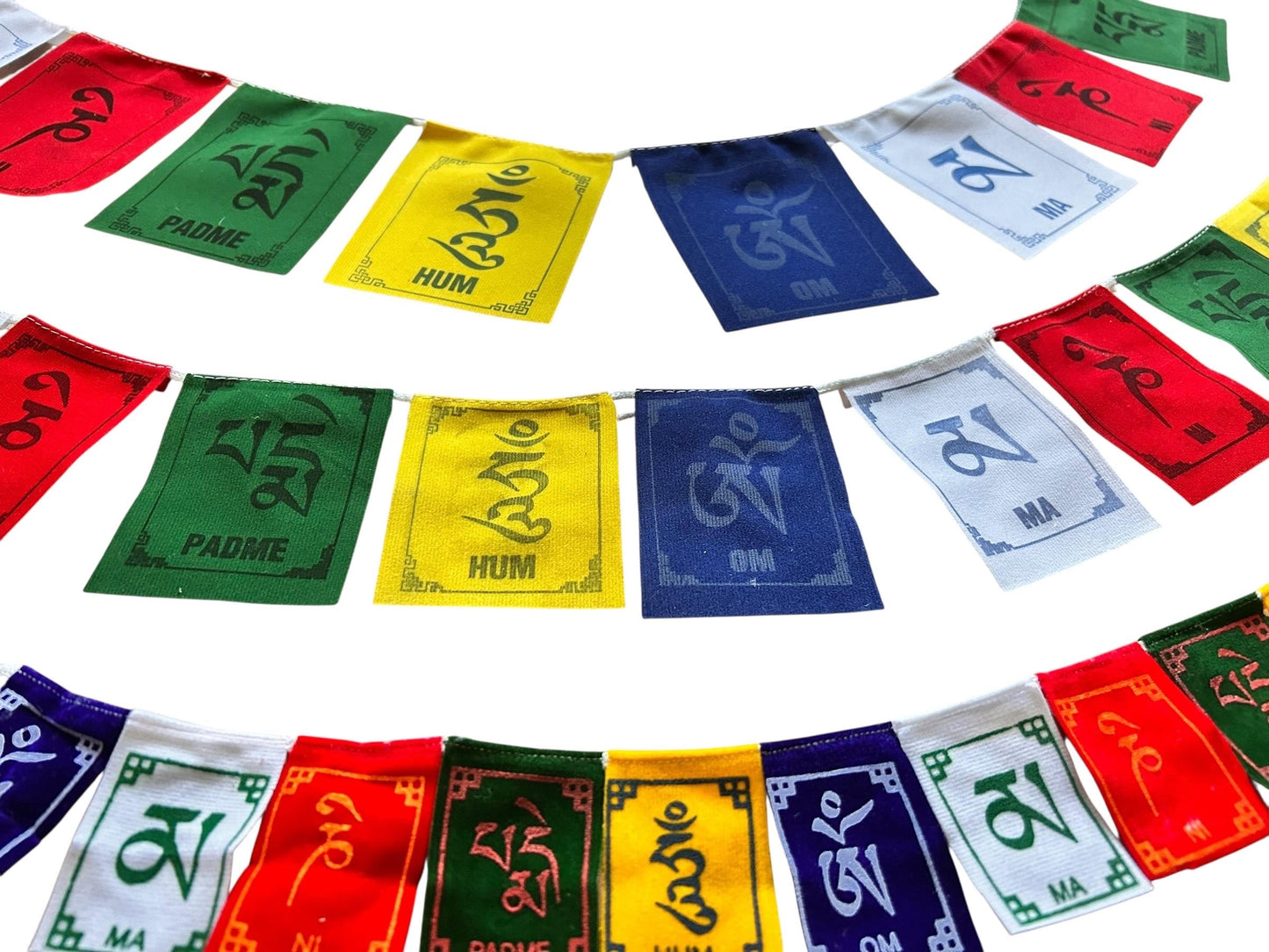 Tibetische Gebetsfahnen – Om Mani Padme Hum