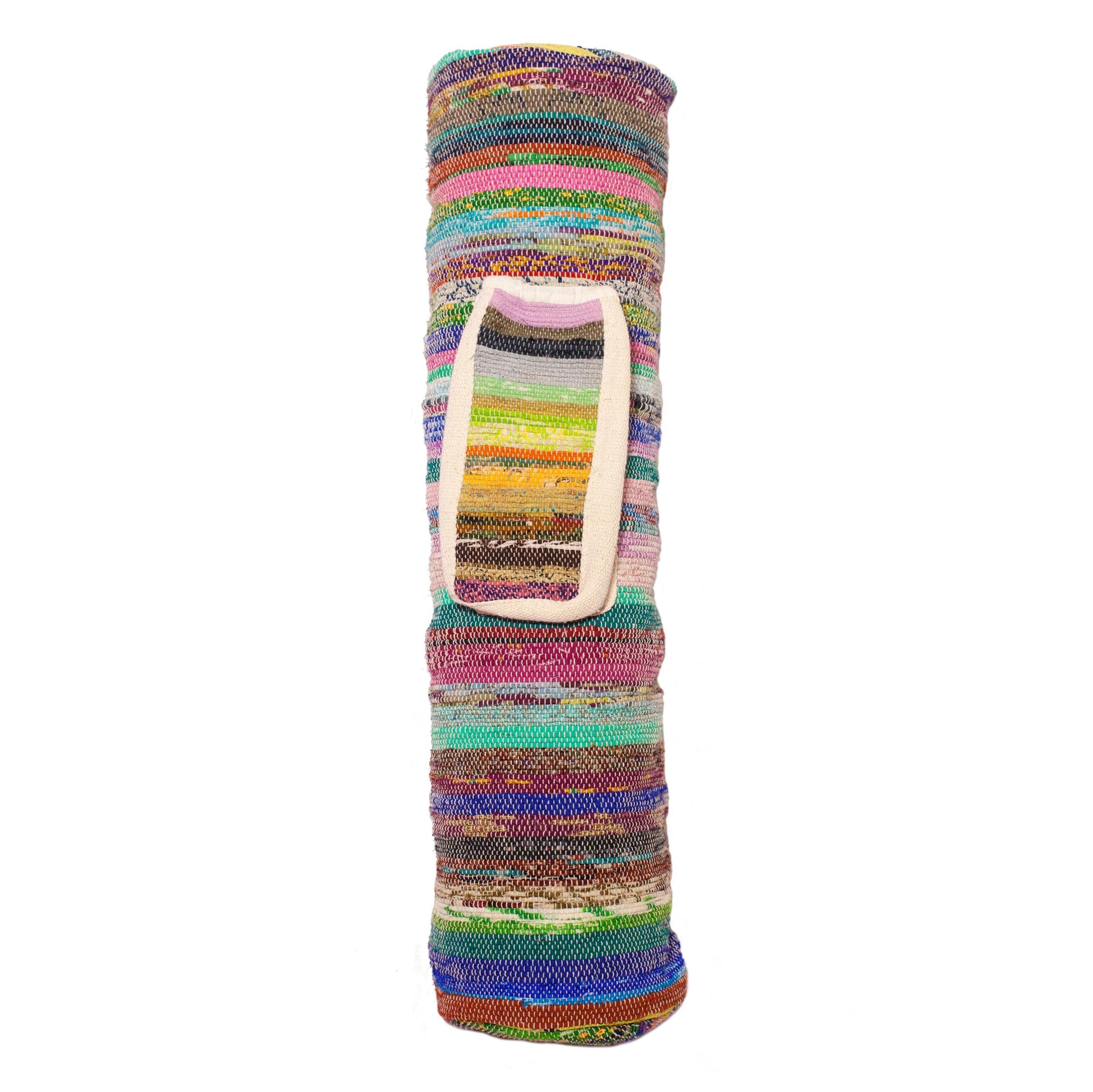 Bunte Yogatasche Sari | Handgewebt