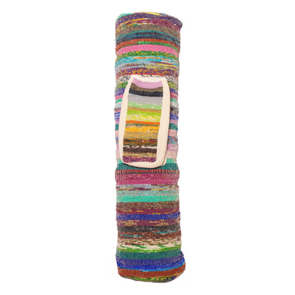 Bunte Yogatasche Sari | Handgewebt