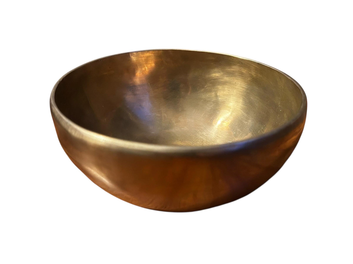 Handgefertigte Klangschale aus Nepal – Matte Bronze Singing Bowl | Meditationsschale mit Kissen & Klöppel | Yoga, Meditation Sound Healing