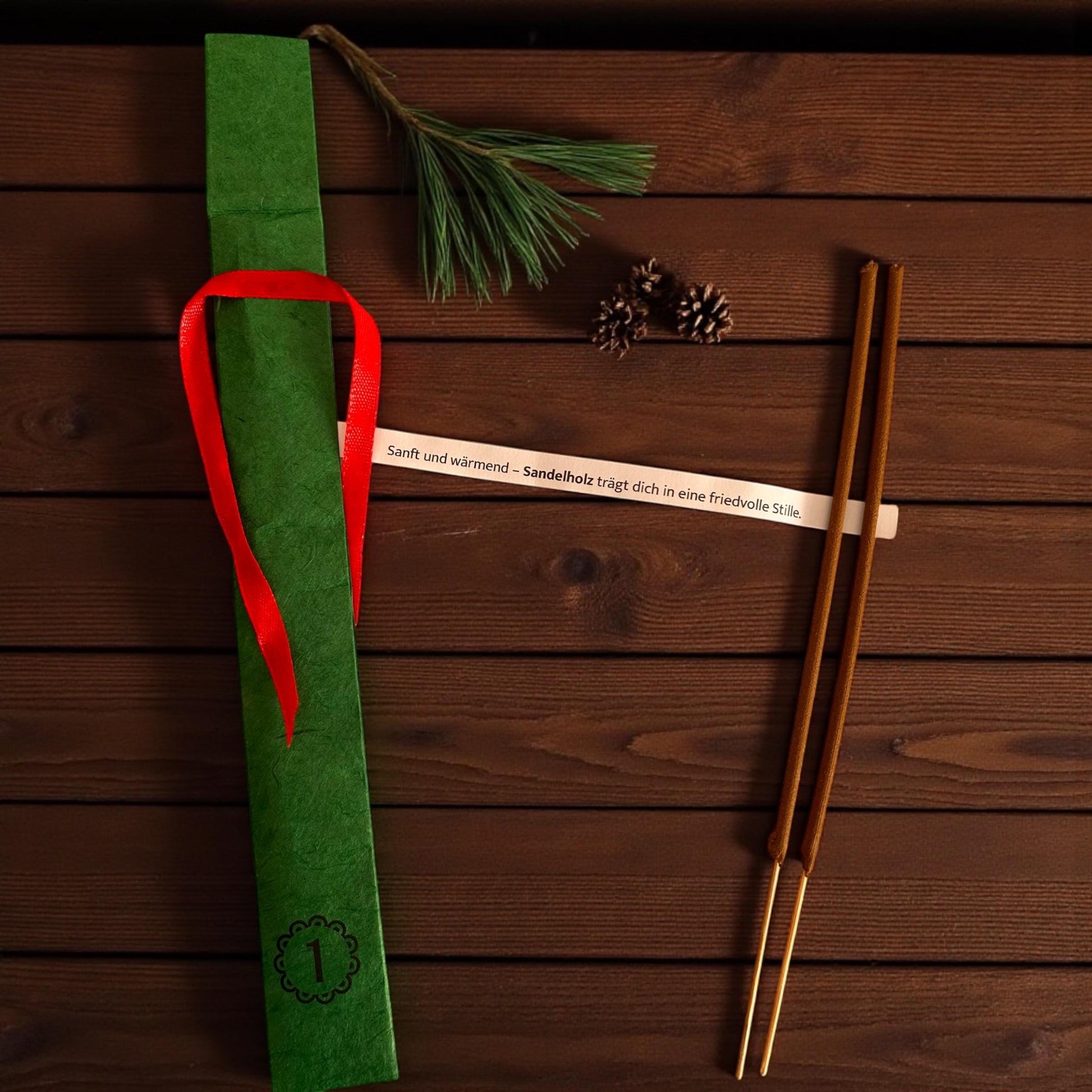 Räucherstäbchen Adventskalender – 24 handgemachte Düfte | Incense Advent Calendar | Achtsamkeit, Meditation, Geschenkidee für Weihnachten