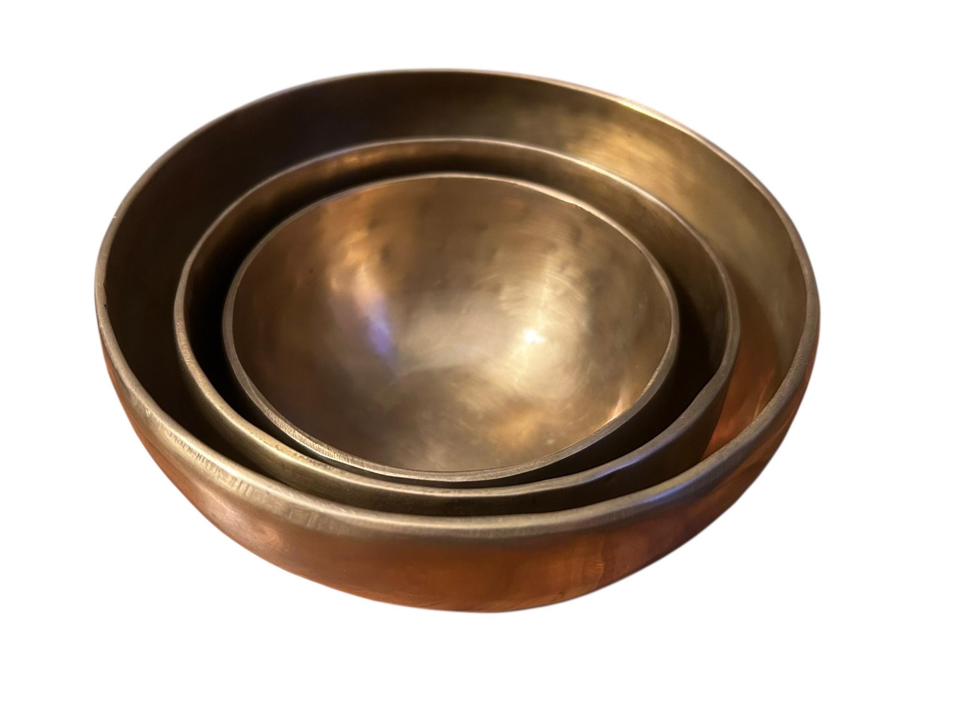 Handgefertigte Klangschale aus Nepal – Matte Bronze Singing Bowl | Meditationsschale mit Kissen & Klöppel | Yoga, Meditation Sound Healing