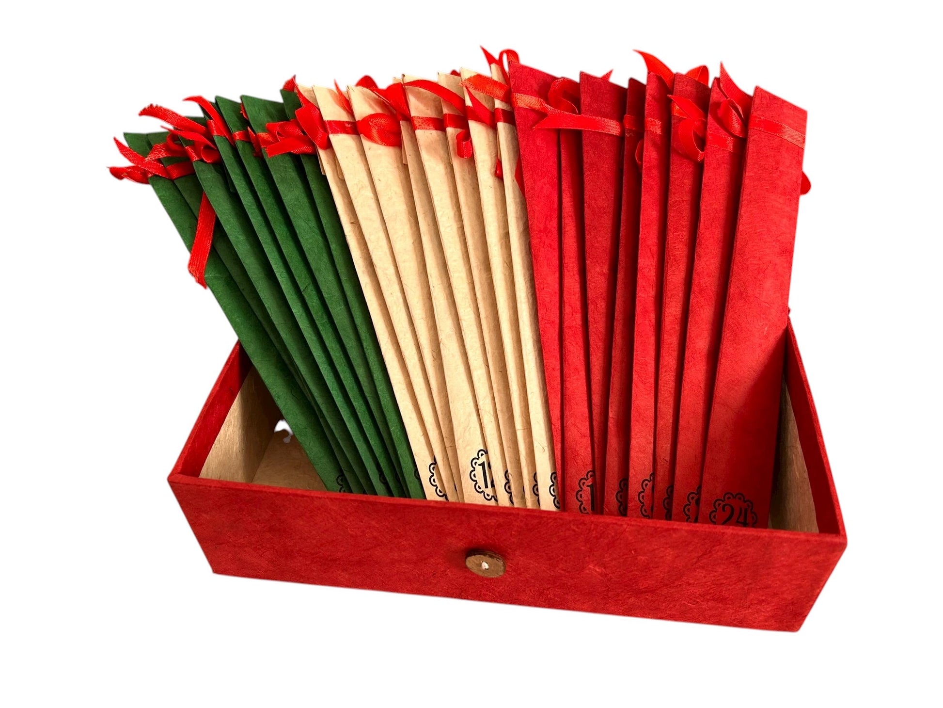 Räucherstäbchen Adventskalender – 24 handgemachte Düfte | Incense Advent Calendar | Achtsamkeit, Meditation, Geschenkidee für Weihnachten