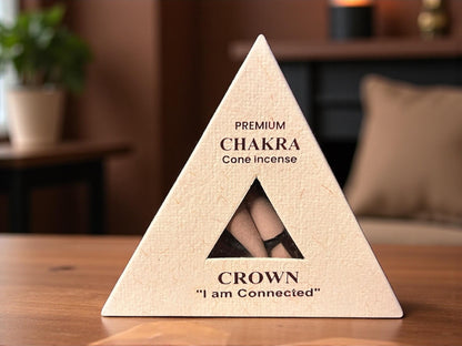 Räucherkegel Set – 7 Chakren inkl. Halter | Handgemacht in Nepal | Natur Räucherwerk für Meditation & Balance | Premium Chakra Cones Gift
