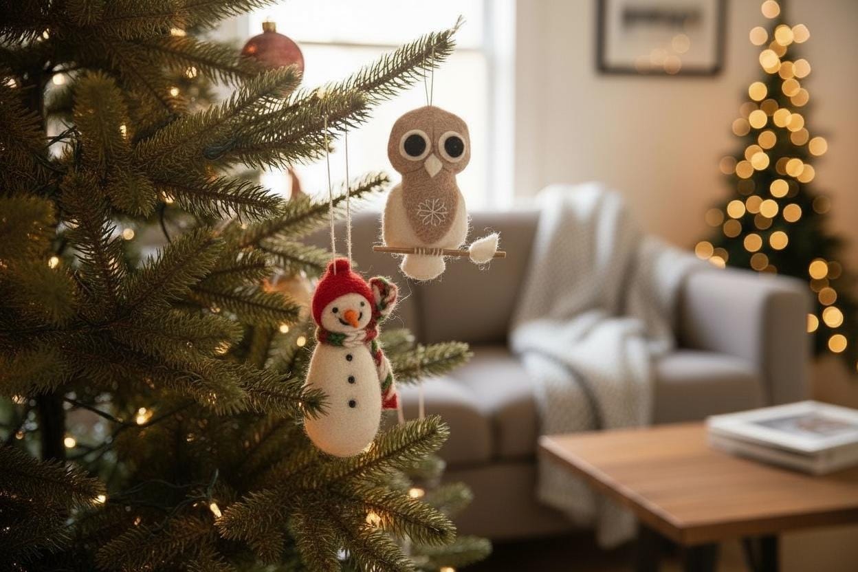 Handgefilzte Anhänger | 100 % Wolle