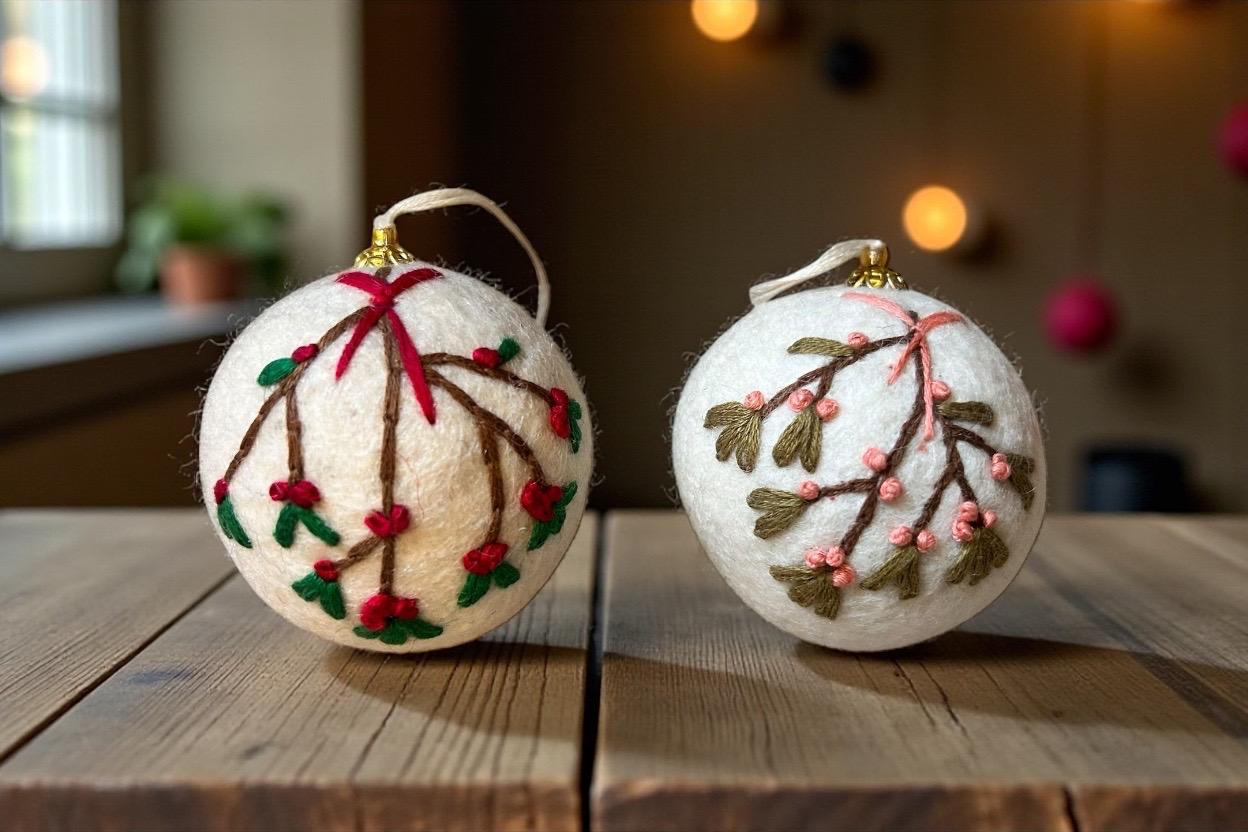 Handgefilzte Anhänger | 100 % Wolle