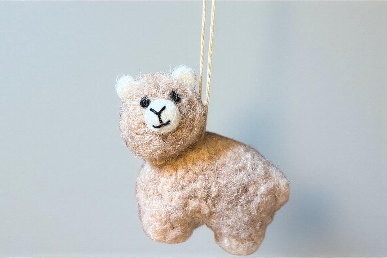 Handgefilzte Anhänger | 100 % Wolle