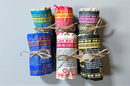 Vajra Räucherschnüre aus Nepal | Dhupaya Rope Incense | Natürlich + Handgemacht | Verschiedene Sorten | Meditation, Reinigung & Achtsamkeit