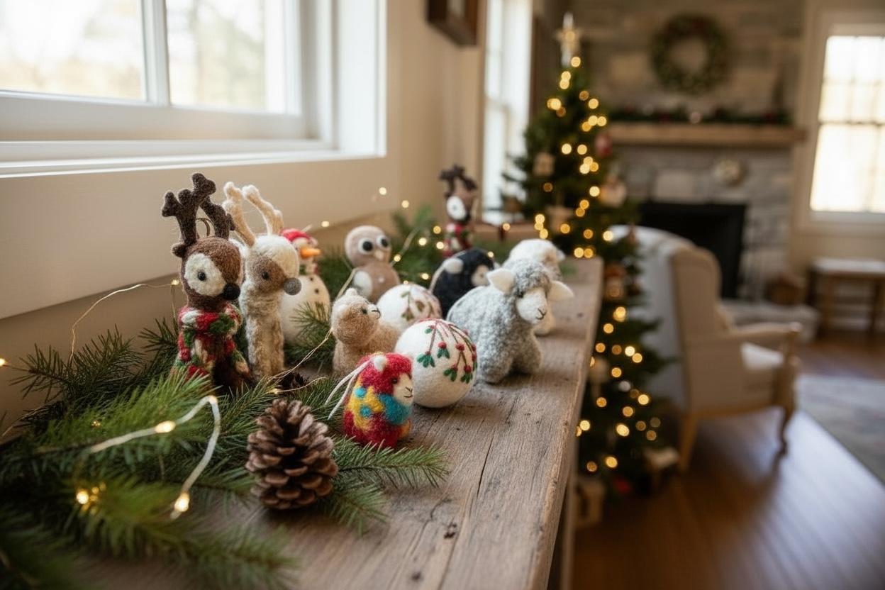 Handgefilzte Anhänger | 100 % Wolle