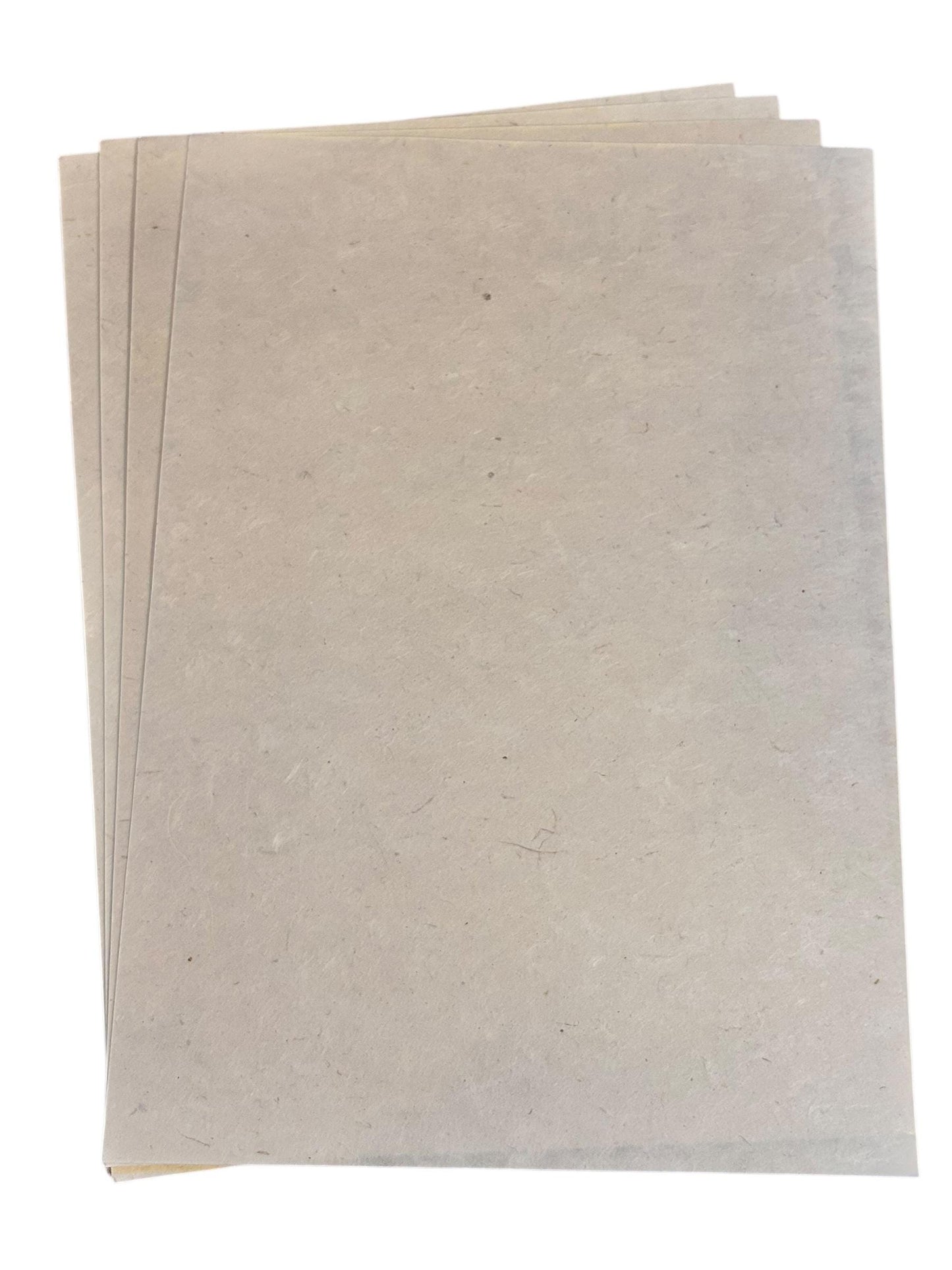 Lokta Papier A4 naturweiß – handgeschöpft in Nepal (40 gsm & 150 gsm) | DIY, Drucken, Karten, Journaling | 5/10/20 Blatt