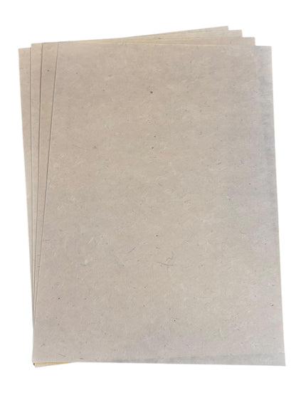 Lokta Papier A4 naturweiß – handgeschöpft in Nepal (40 gsm & 150 gsm) | DIY, Drucken, Karten, Journaling | 5/10/20 Blatt