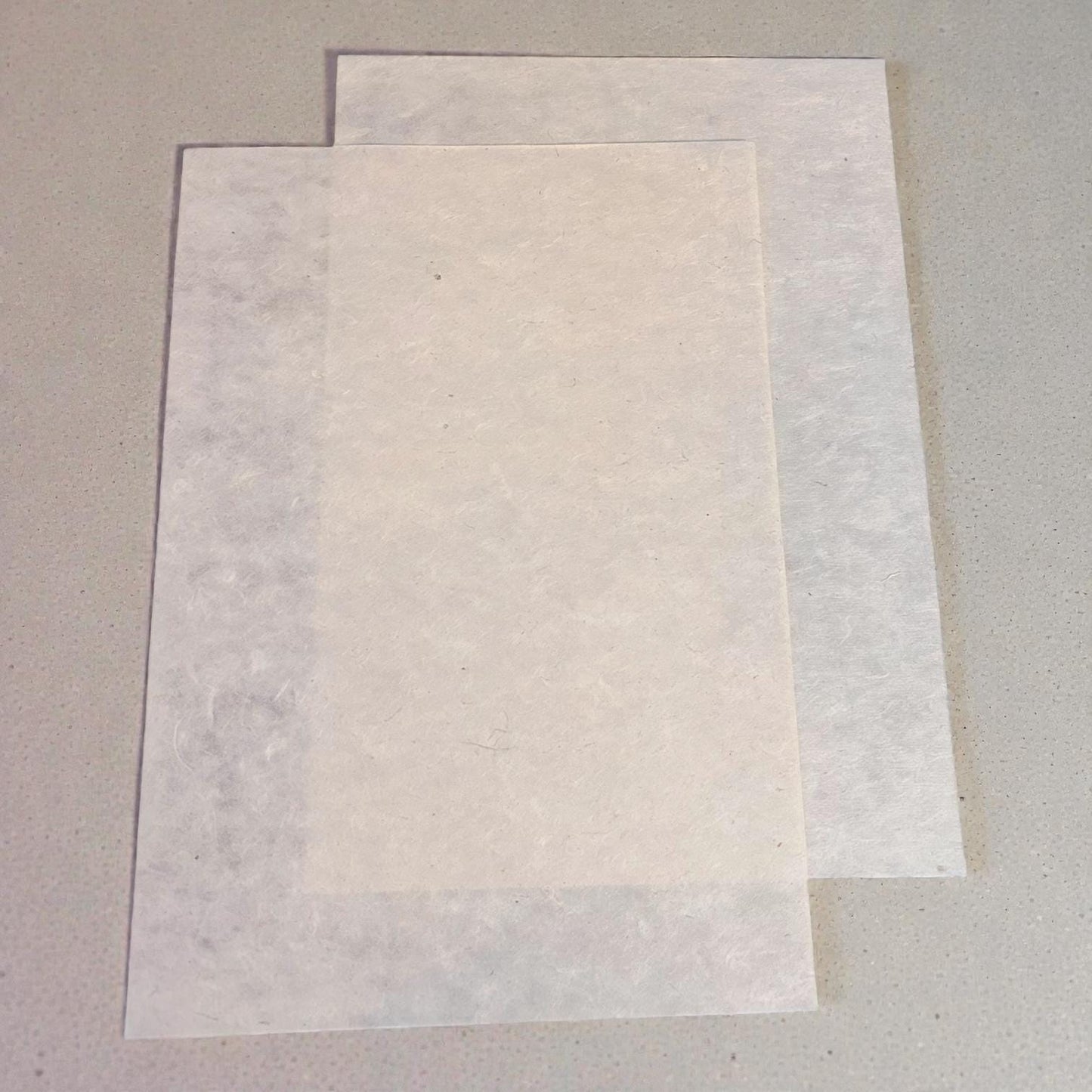 Lokta Papier A4 naturweiß – handgeschöpft in Nepal (40 gsm & 150 gsm) | DIY, Drucken, Karten, Journaling | 5/10/20 Blatt