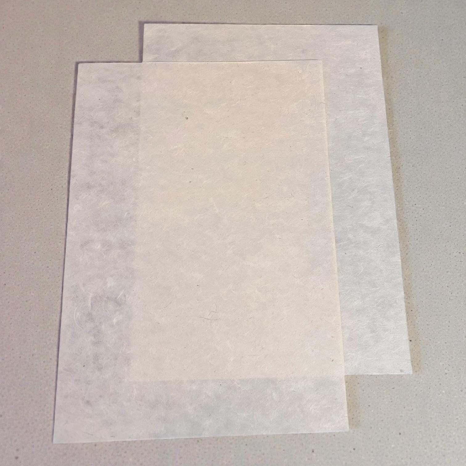 Lokta Papier A4 naturweiß – handgeschöpft in Nepal (40 gsm & 150 gsm) | DIY, Drucken, Karten, Journaling | 5/10/20 Blatt