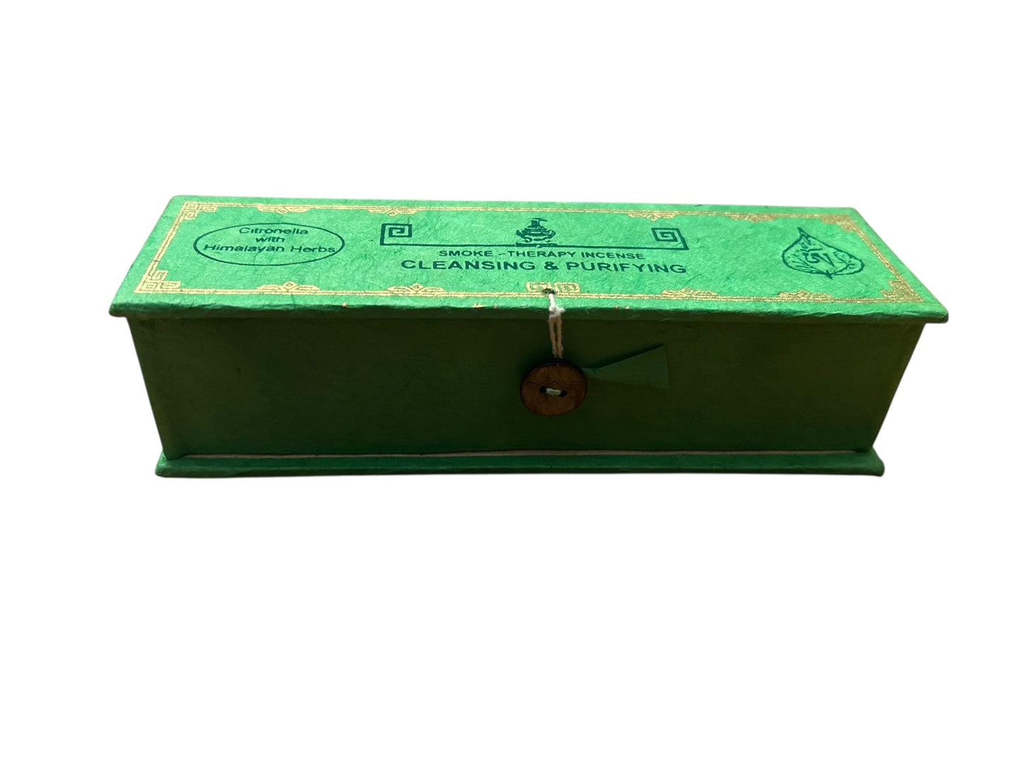 Citronella Räucherstäbchen | Cleansing + Purifying | Hochwertige Box + Stäbchenhalter | Handgerollt | Nepal | Yoga Meditation Ayurveda