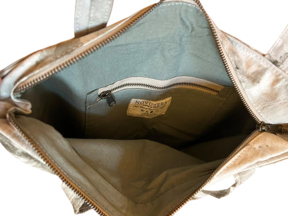 Naturgefärbter Baumwollbeutel | Pflanzenprint & Indigo Dye | Fair gefertigt in Nepal | Nachhaltige Eco Tote Bag | Fair Trade Tasche