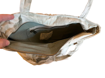 Naturgefärbter Baumwollbeutel | Pflanzenprint & Indigo Dye | Fair gefertigt in Nepal | Nachhaltige Eco Tote Bag | Fair Trade Tasche