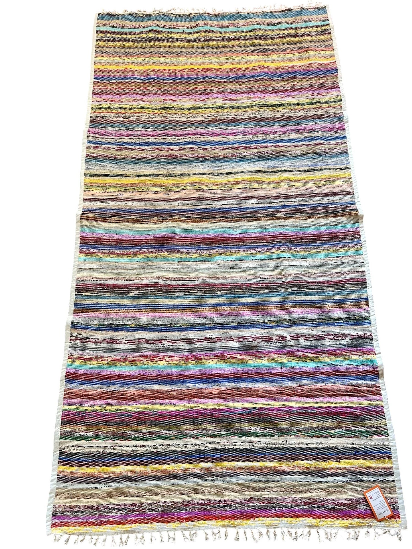 Handgewebter Sari-Teppich aus Nepal | verschiedene Größen | Läufer + Rundteppich Bunt | Fair Trade Sari Rug | Handgemachtes Unikat